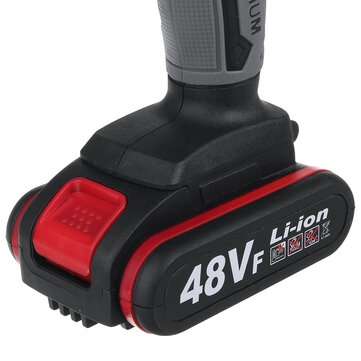 48V 4Inch Rechargeable Electric Chain Saw Cordless Chainsaw Woodworking Wood Cutter W/ 2pcs Li-ion B