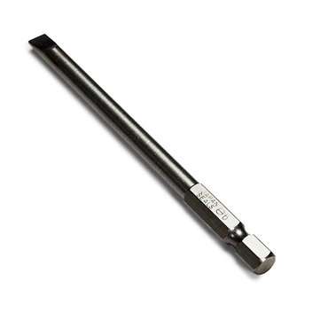 4pcs 100mm 3mm-6mm Magnetic Flat Head Slotted Tip Screwdrivers Bits 1/4 Inch Hex Shank