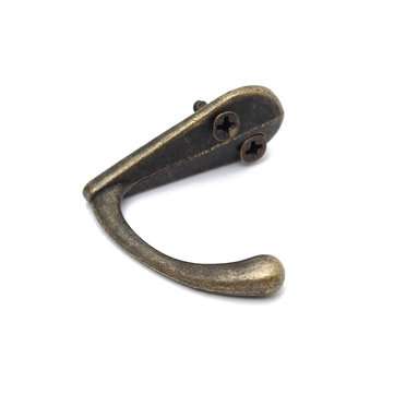 4pcs Vintage Zinc Alloy Mini Robe Hat Coat Clothes Towel Single Hanger Hooks Bath Wall Door