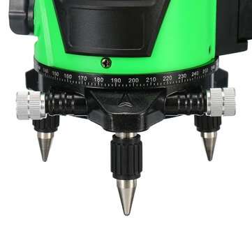5 Line Laser Level Green Light Self Leveling 3D 360 Rotary Cross Measure Tools