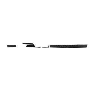 5 Set Carbon Fiber Dashboard Center Console Strip Cover Decorations For Chevrolet Camaro 2017-19