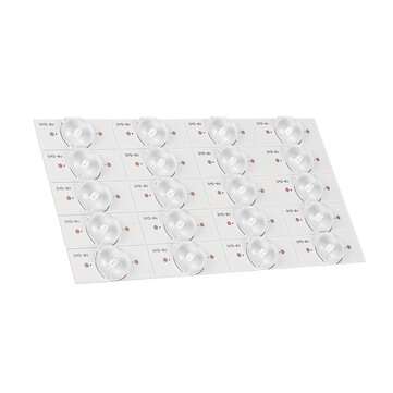 50Pcs 6V Lens Type LED Lamp Beads Particle Lamp Bar LCD TV TV Rear Projection Universal Lamp Bead Ba