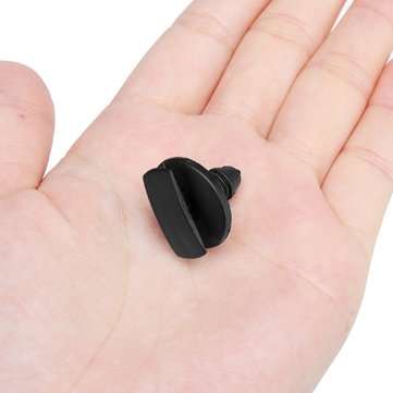 50PCS Black Interior Auto Car Fastener Clip Car Push Type Rivet Retainer Bumper Fender Fixed Clamp F