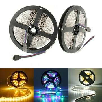 5M 300LED Strip Light SMD3528 Warm White Pure White RGB Flexible Indoor Home ... (COLOR.: WARMWHITE)