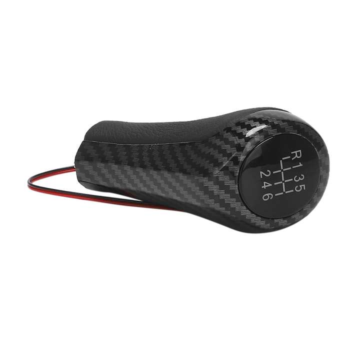 5 6 Speed Shift Knob Car Shifter Knob Gear Shifter Lever Stick Head for E60 E8 E90 Carbon Pattern