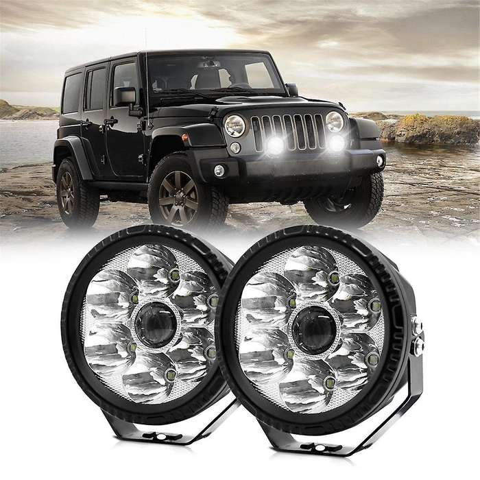 5 Inch Car High Bridges Search Light Spotlight LED Bulbs for Off-Road Car Truck Tractor ATV SUV 9-30