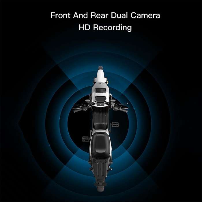 5 Inch Motorcycle Display Wireless Carplay Android Portable Navigation GPS Screen Dual Camera Tire P
