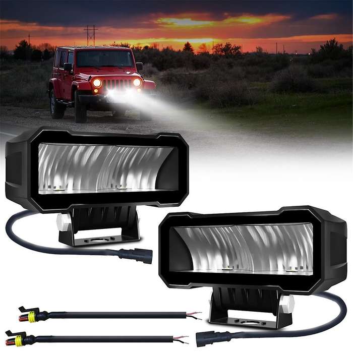 5 Inch LED Pods Light Headlights LED Driving Spot Light Fog Light for Off-Road ATV UTV Truck Boat 8