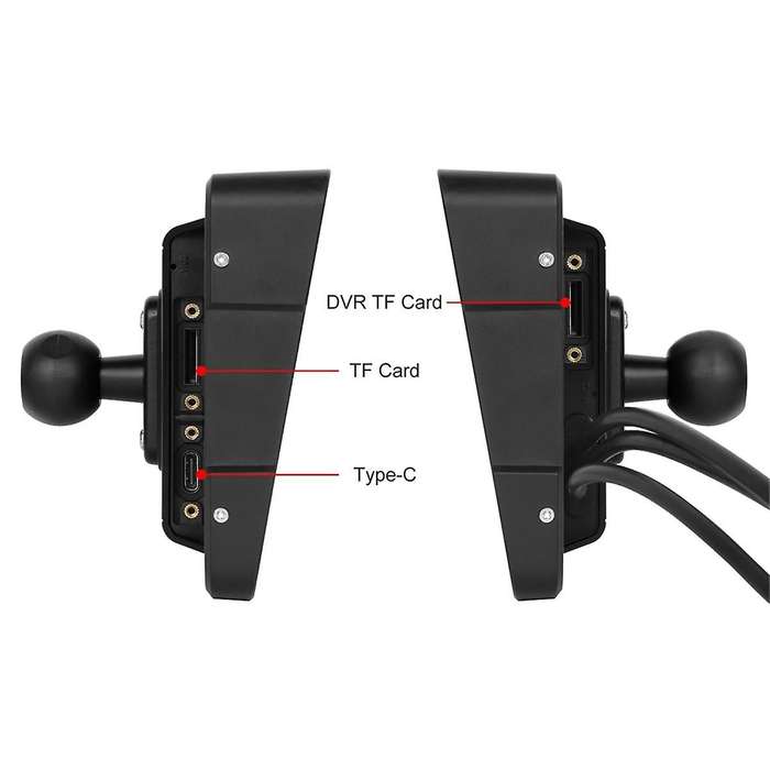 5 Inch Motorcycle Wireless Carplay Android Auto Portable Smart Player Waterproof Motorcycle Display