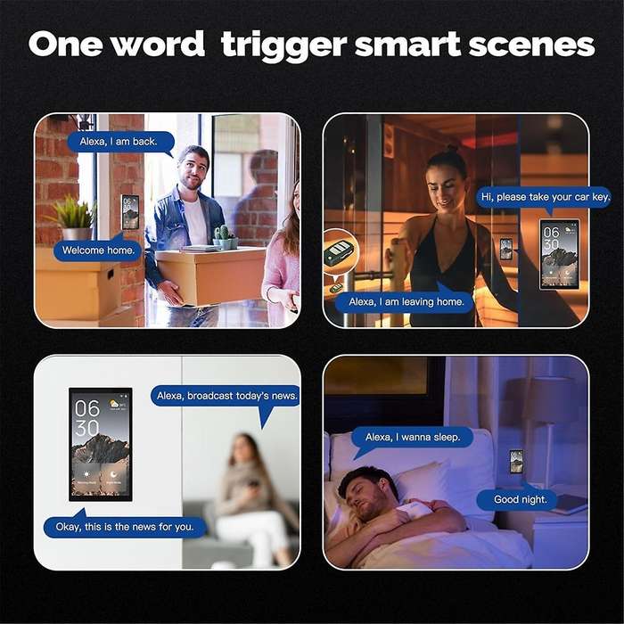 5 Inches Tuya Smart Touch Screen Control Panel Central Control for Intelligent Scenes Switch Bulid I