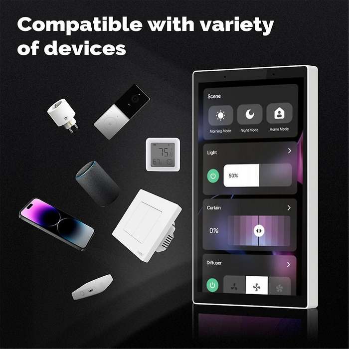 5 Inches Tuya Smart Touch Screen Control Panel Central Control for Intelligent Scenes Switch Bulid I