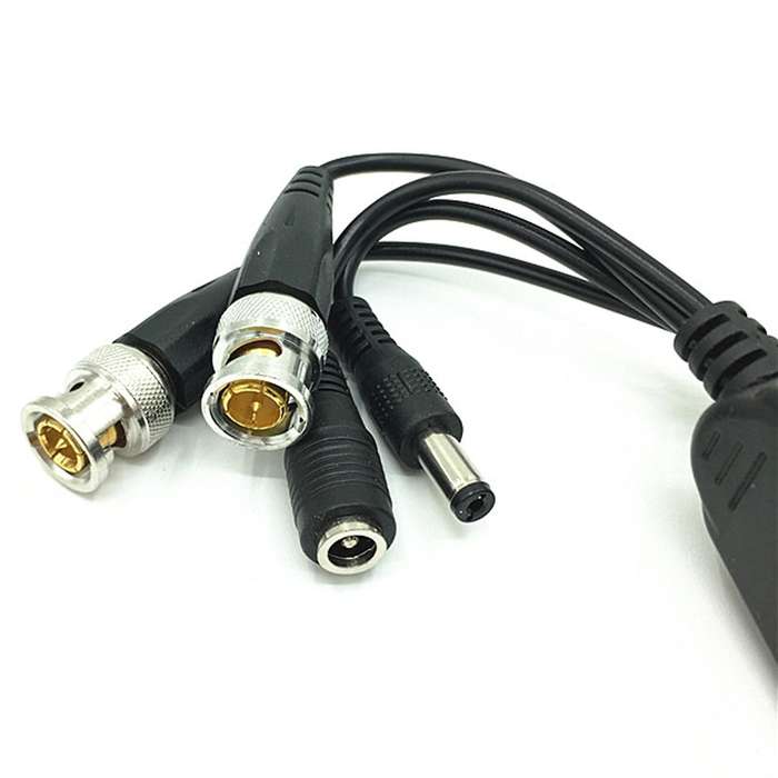 5 Pairs CCTV Coax BNC Video Power Balun Transceiver to CAT5E 6 RJ45 Connector Coaxial/Analog HD Twi