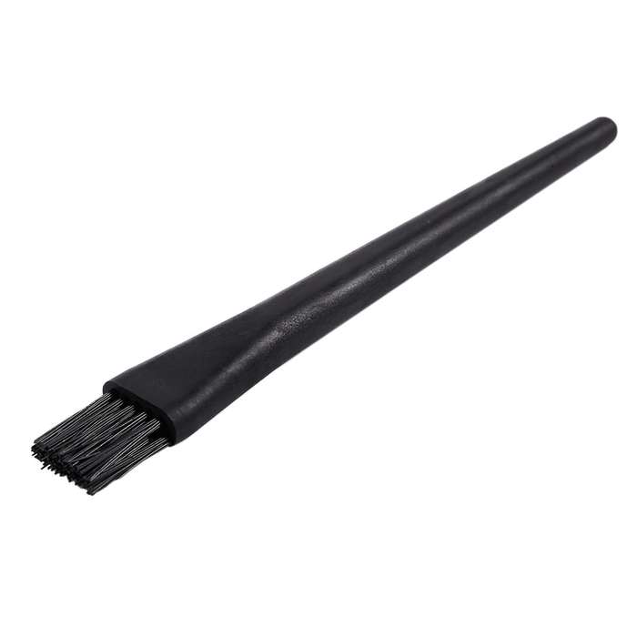 5 Pcs 1.5 X 0.5cm Black Plastic Round Handle Anti Static Esd Brush