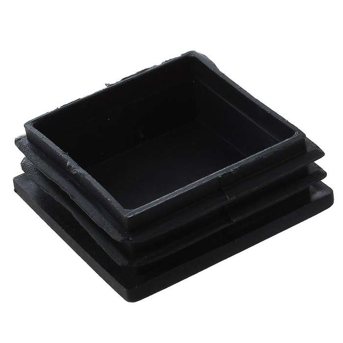 5 Pcs Plastic Square Blanking End Caps Tubing Tube Inserts 50mm X 50mm