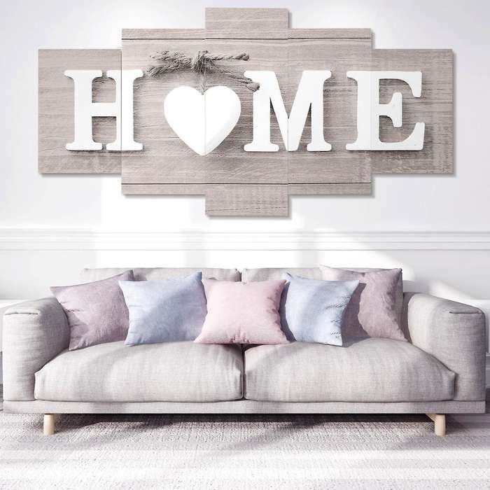 5 Pcs/set Wall Paintings Home Letter Prints Photo Paintings Wall Art without Frame Decorations Pain