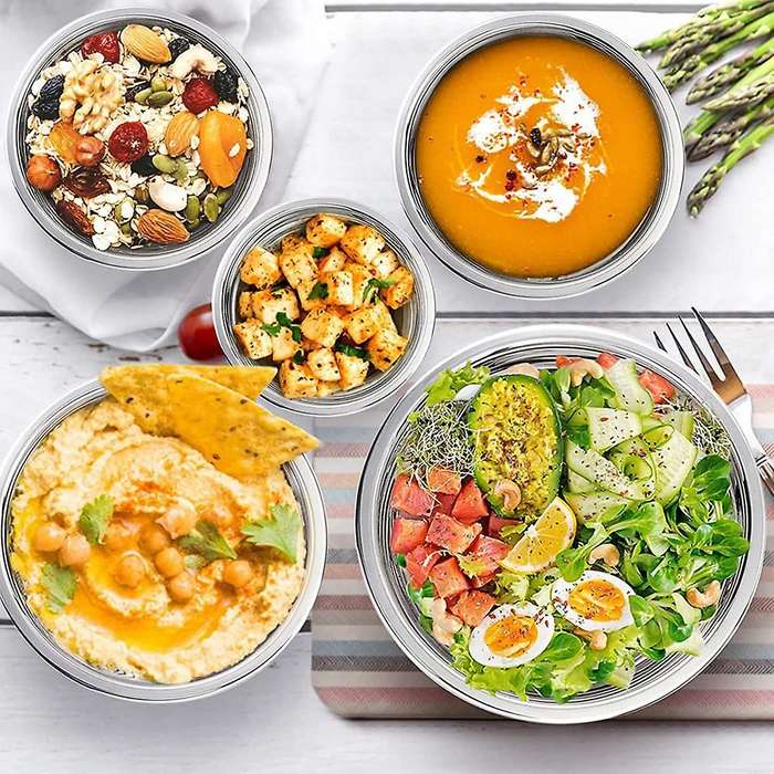 5 Pieces Mixing Bowl,Stainless Steel Salad Bowl Stackable Serving Bowl with Airtight Lids for Kitch