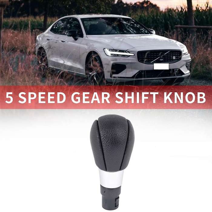 5 Speed Car Gear Shift Knob PU Leather Lever Shifter Hand Ball for S60 S80 V70 XC70 XC60