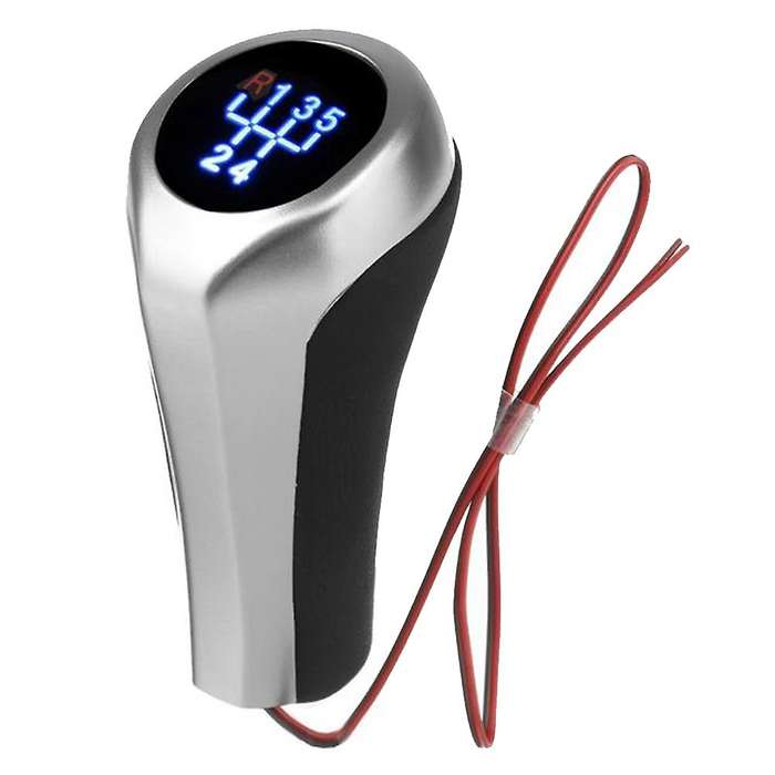 5 Speed Car LED Gear Shift Knob WITH/LED Backlight Leather Shifter Lever Handle Stick for E46 E90 E9