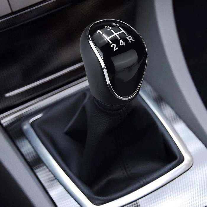 5 Speed Car PU Leather Gear Shift Knob Shift Lever for Mondeo IV C-MAX Transit Focus MK3 MK4 Kuga