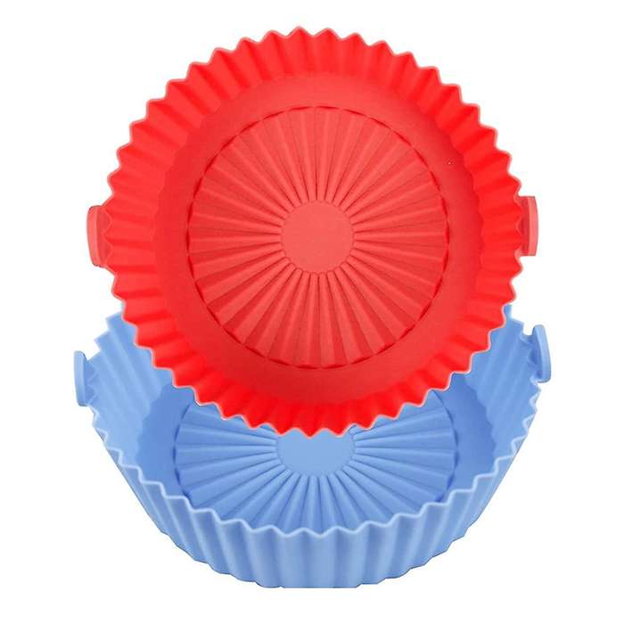5.5-6.5 Inches Silicone Liners Basket Round for 1-3 Qt Airfryer, Heat Resistant Reusable Baking Co