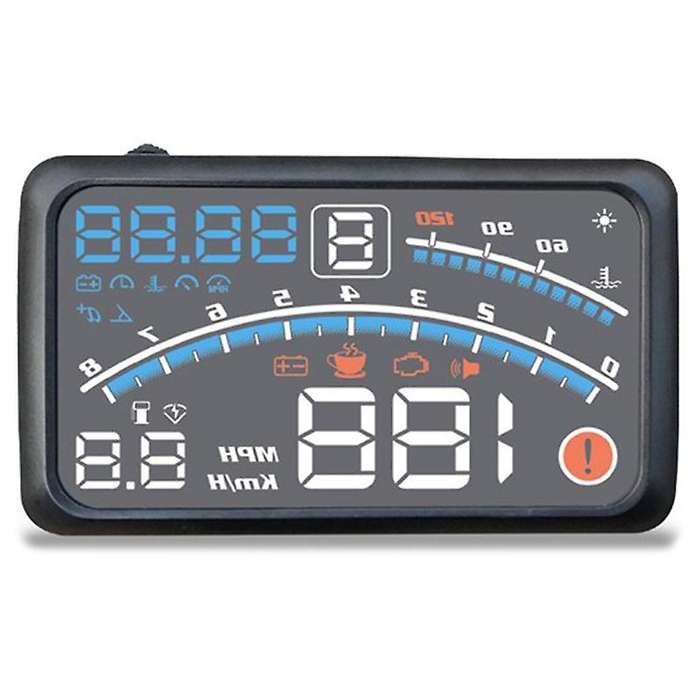 5.5 Inch Car HUD Head-Up Display Universal Auto Digital Car OBDII Overspeed Warning Windshield Proje