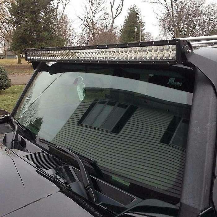 50 Inch Curved/Straight Upper Windshield LED Light Bar Mounting Bracket for H3 2006-2010