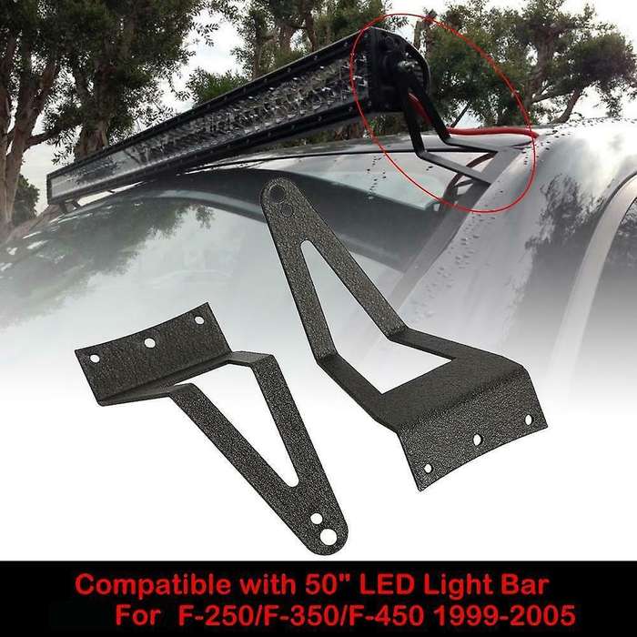 50 inch Roof Straight/Curved LED Light Bar Mounting Brackets Holder for F250/F350/F450 1999-2015