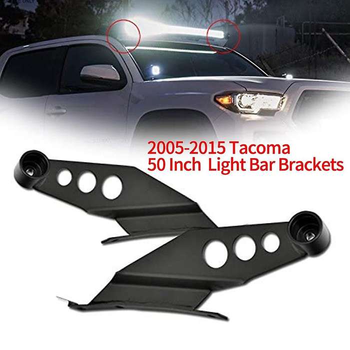50 Inch Roof Straight LED Light Bar Mounting Brackets Holder for 2005-2015