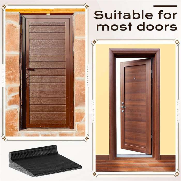50 Pieces Door Corner Seal, Self Adhesive Frame Door Corner Seals for Noise Isolation and Weather Pr