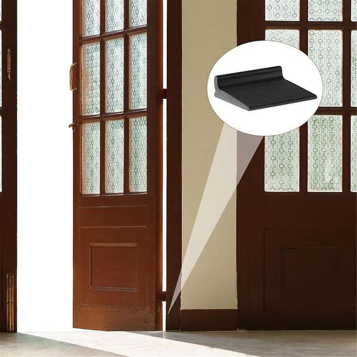 50 Pieces Door Corner Seal, Self Adhesive Frame Door Corner Seals for Noise Isolation and Weather Pr