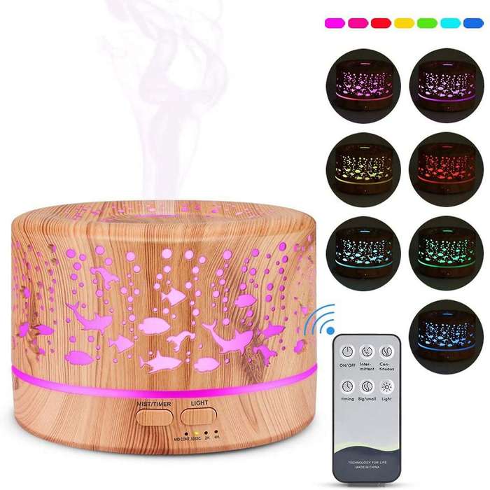 500 Ml Aroma Diffuser,Ultrasonic Humidifier, Aromatherapy Diffuser for Essential Oils,for Bedroom,Of