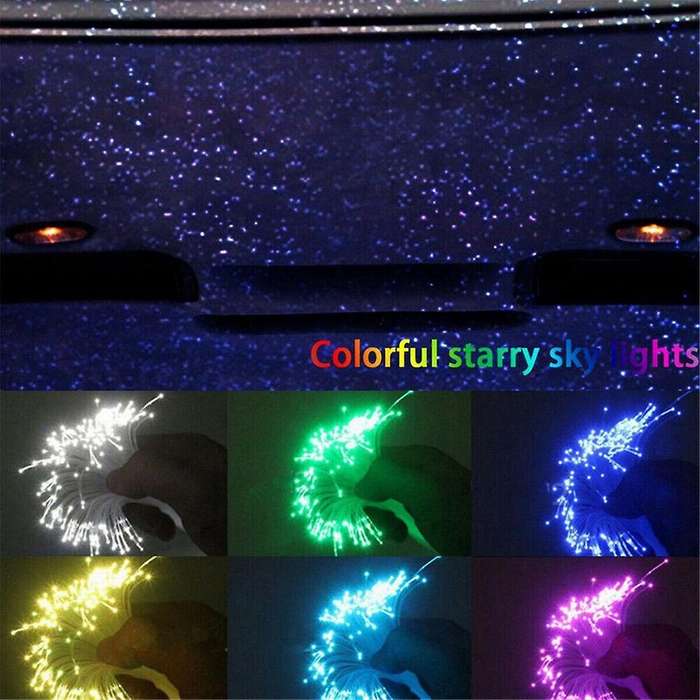 500pcs Fiber Optic Car Home Headliner Star Light Kit Roof Ceiling Lights Remote