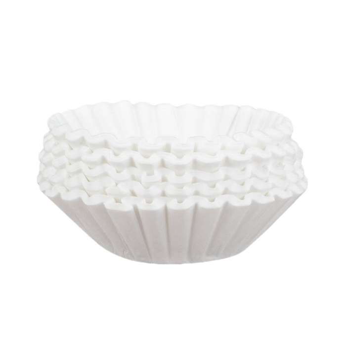 500pcs Basket Coffee Filter Coffee Machine Filter Paper, Suitable for 8-12 Cups Coffee Machine, Whit