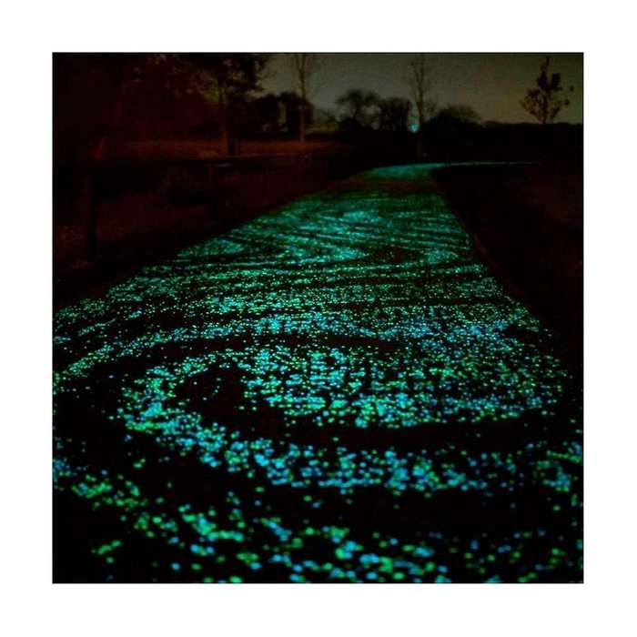 500pcs Luminous Stone Glow In The Dark Garden Rocks Glowinthedark for Walkways Garden Path Patio Law