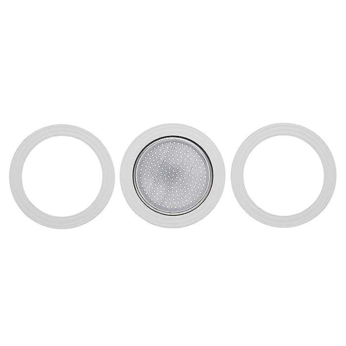 50ML Replacement Gaskets and Filter for 1 Cup Moka / Break / / Mini Espresso Makers