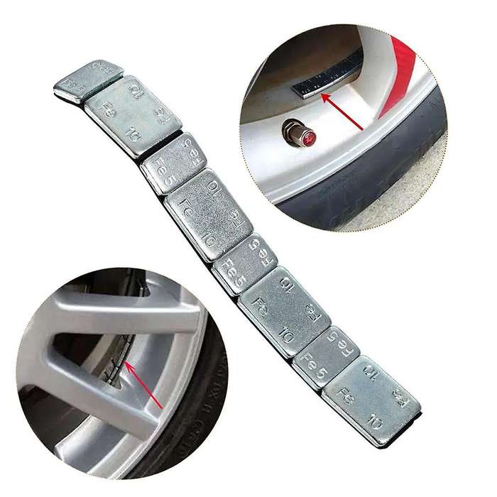 50Pc 5G/10G Universal Car Truck Adhesive Wheel Tire Balance Weights Wheel Tyre Balancing Bar Sticker