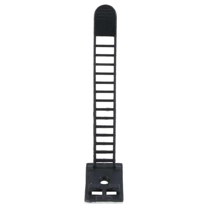 50pcs 2 Sizes Adjustable Self-adhesive Nylon Cable Straps Cable Ties Cord Clamp Compatible Wire Mana