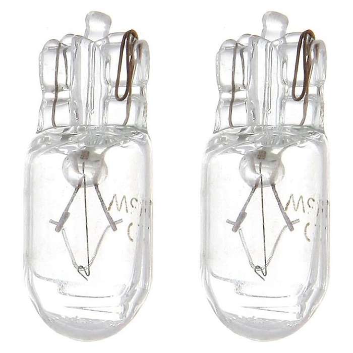 50PCS 168 T10 Bulb Basic Miniature Bulb for License Plate Light Side Marker Automotive Interior Dash