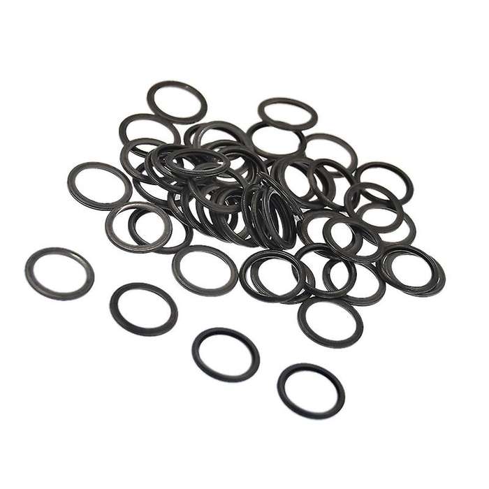 50Pcs Aluminum Engine Oil Drain Plug Seal Washer Gasket Rings for 803916010