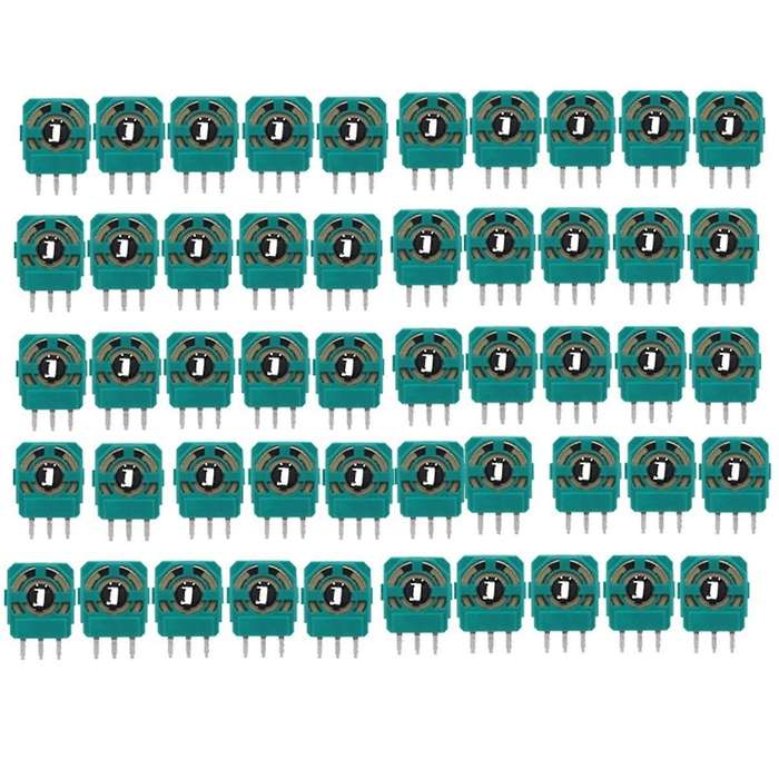 50PCS Joystick Potentiometers Sensor Kit 10Kohn for XBOXONE Controller 3D Thumbstick Axis Resistors