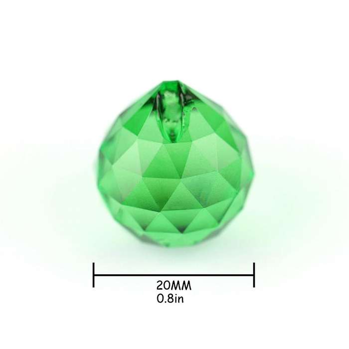 50pcs K9 Crystal Faceted Hanging Ball Prism for Feng Shui Tree Wedding Parting Hotel Home Decor-20mm