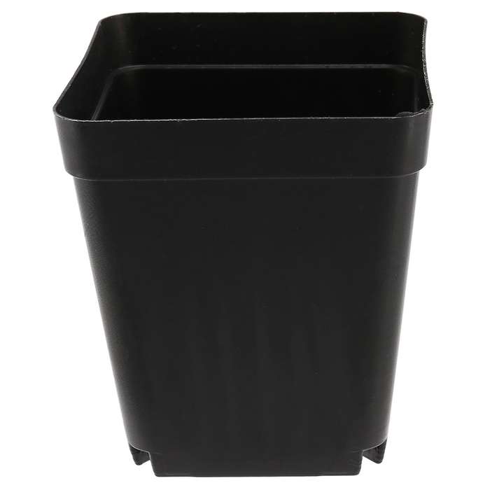 50pcs Mini Plastic Flower Pots for Plant Nursery 7cm X 7cm - Black