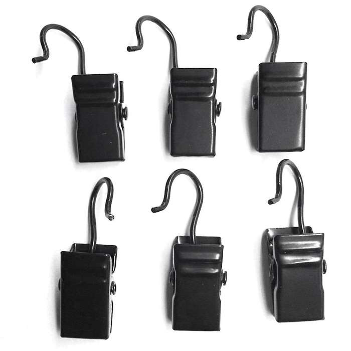 50Pcs Metal Curtain Clips with Hook Towel Photo Clips Home Window Accessories Sturdy and Durable Iro
