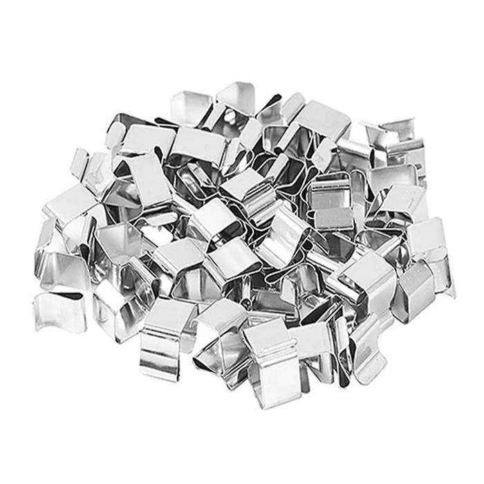 50Pcs Metal Christmas Light Hook, Outdoor Light Cord Clip, Light Clip for Holiday Light Decoration