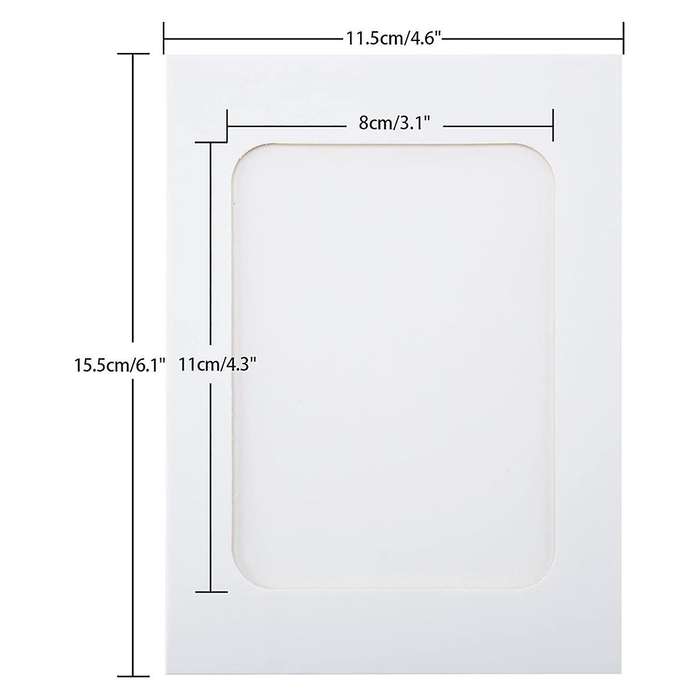 50Pcs Paper Picture Frames for 4x6Inch Paper Photo Frames,Kit DIY Cardboard Photo Hanging Display fo