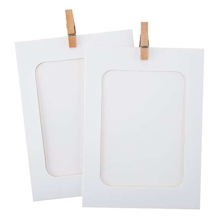 50Pcs Paper Picture Frames for 4x6Inch Paper Photo Frames,Kit DIY Cardboard Photo Hanging Display fo