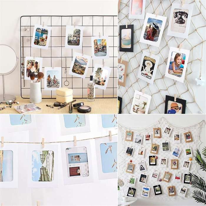 50Pcs Paper Picture Frames for 4x6Inch Paper Photo Frames,Kit DIY Cardboard Photo Hanging Display fo