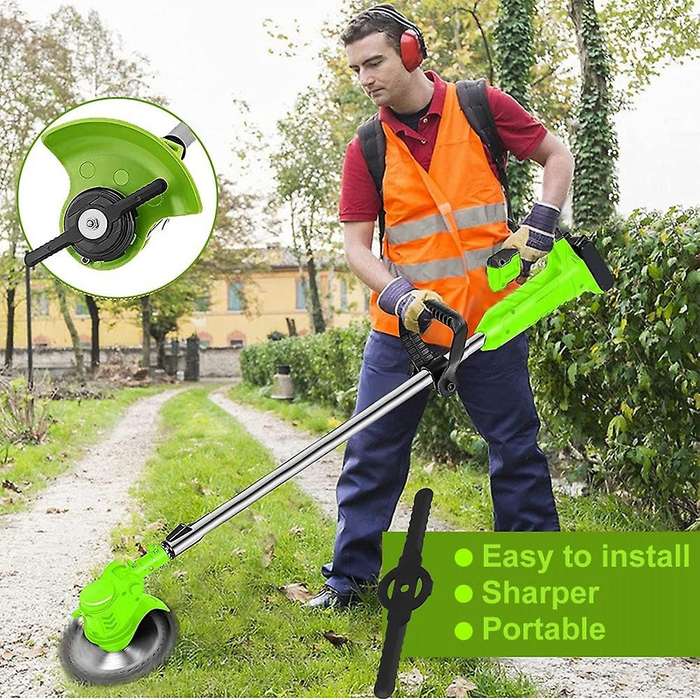 50Pcs Plastic Grass Trimmer Blades Lawn Mower Blade Cordless Trimmer Tool Lawn Mower Trimmer Access