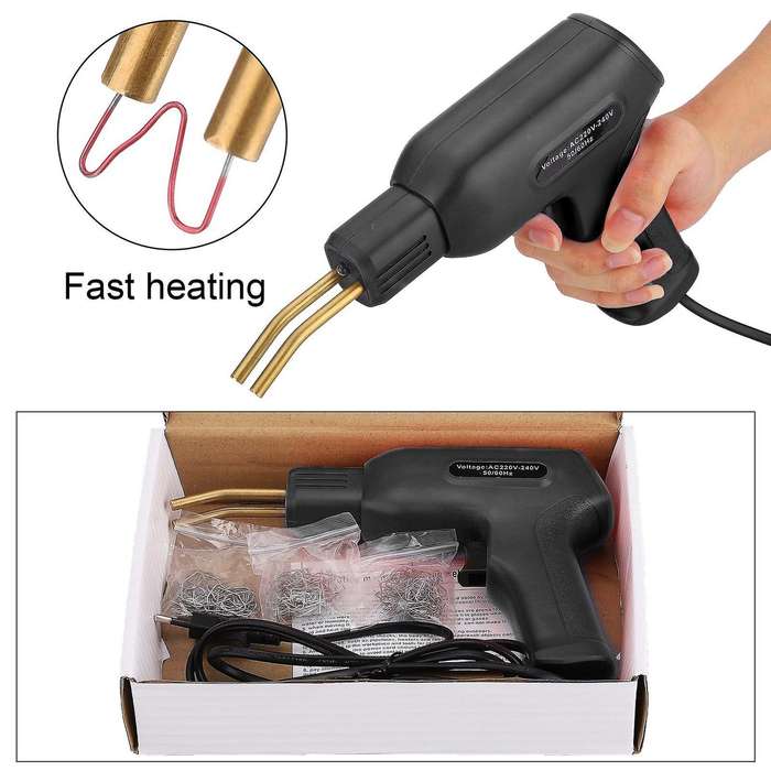 50W Portable Plastics Welders Garage Tools Hot Staplers Machine PVC Repairing Machine Car Bumper Rep