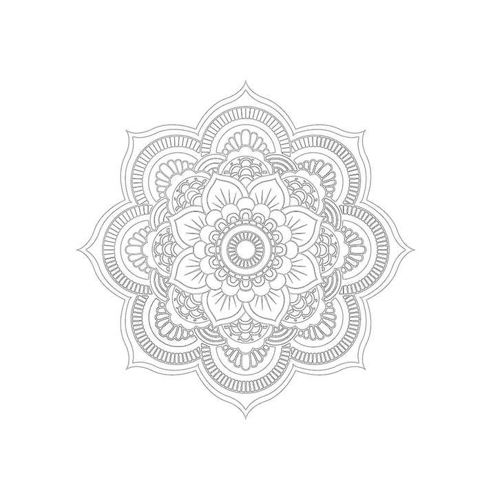 50X50cm Car Hood Vinyl Decal Mandala Sticker for Wrangler Totem Cover Hood Car Sticker Black White